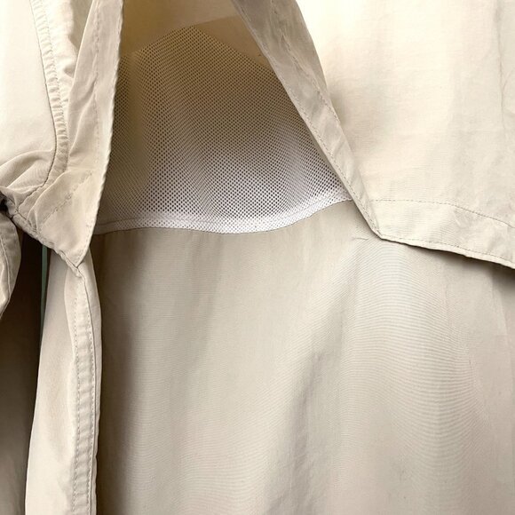 Jawbone Tackle Men's Tan Fishing Shirt Button Front Vented Back Long Sleeve XL - Picture 4 of 9